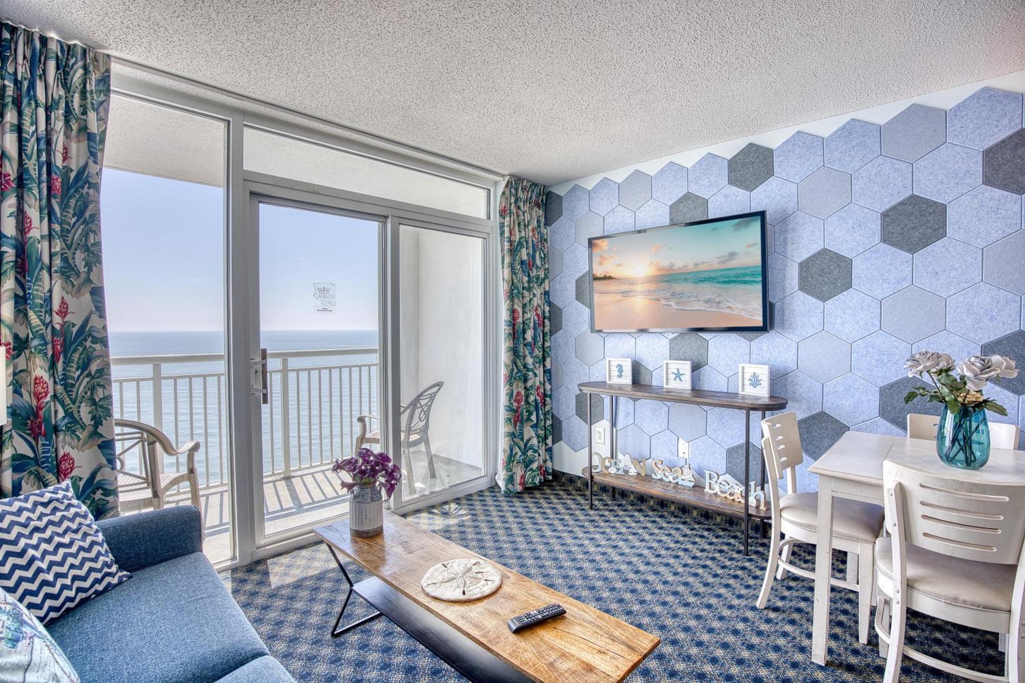 Oceanfront Beach Serenity Stay Myrtle Beach Bagian luar foto
